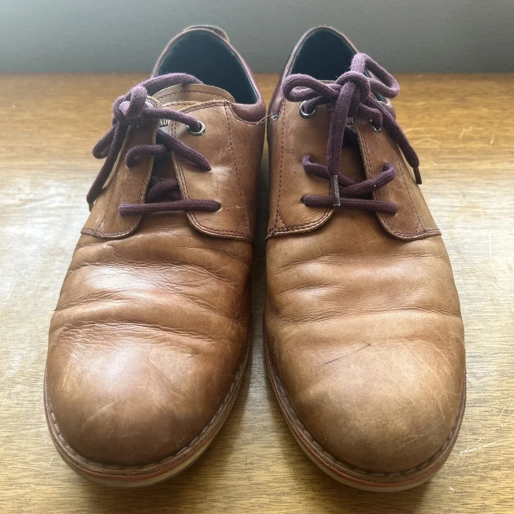 Pikolinos Dress Shoes‎ Mens 9.5-10 43 Brown Leather Casual Oxfords Lace-Up Derby